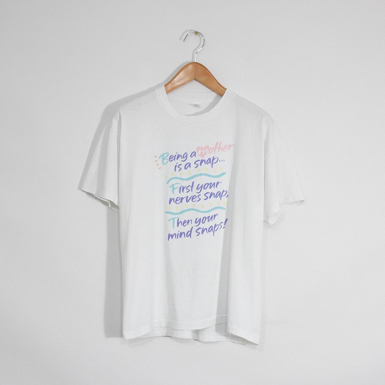 Vintage 90s Funny Mother Mom T Shirt Size XL - Hallmark Single Stitch Humor USA S