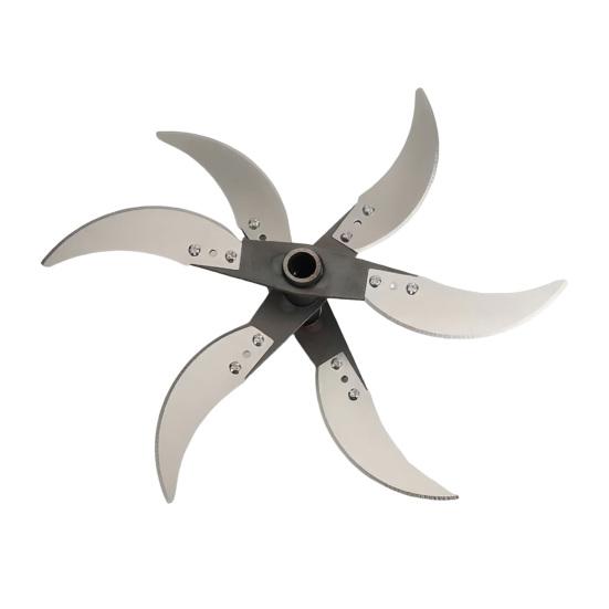 Vegetable Shredder Heavy-Duty Lawn Mower Blade Set Rust-Resistant Steel Sharp Agricultural Grass Grinder