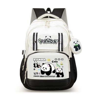 Schoolbag New Panda Huahua Primary and Secondary School Students High School Students Schoolbag Cute Large Capacity High Value Backpack Fashion