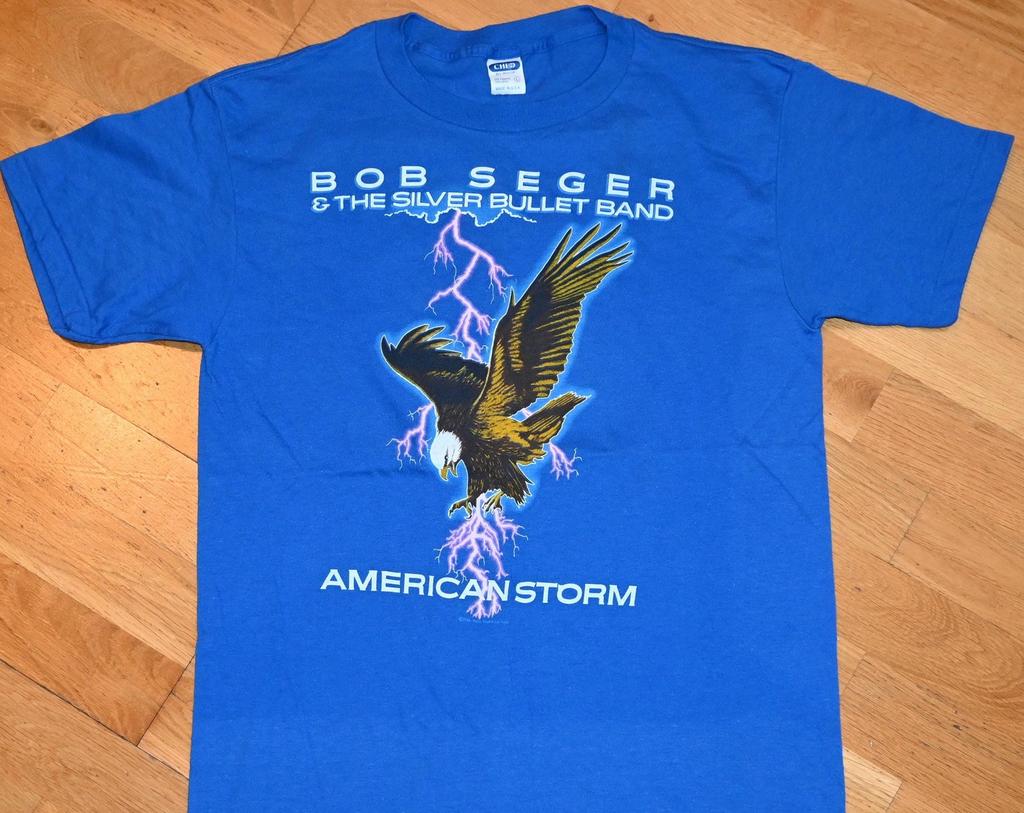1986 BOB SEGER vintage 80's Silver Bullet Band concert tour Rare rock tee t-shirt (M/L) Medium Large Thin Soft 1980's tshirt festival GiFT