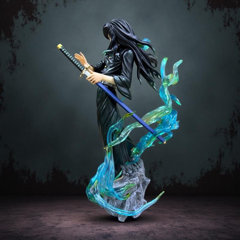 Dämonentöter Gk Hashira Tokitou Muichirou Kisatsutai Anime Figur Garage Kit Modell Statue PVC Ornament Jungen Weihnachtsspielzeug Geschenke