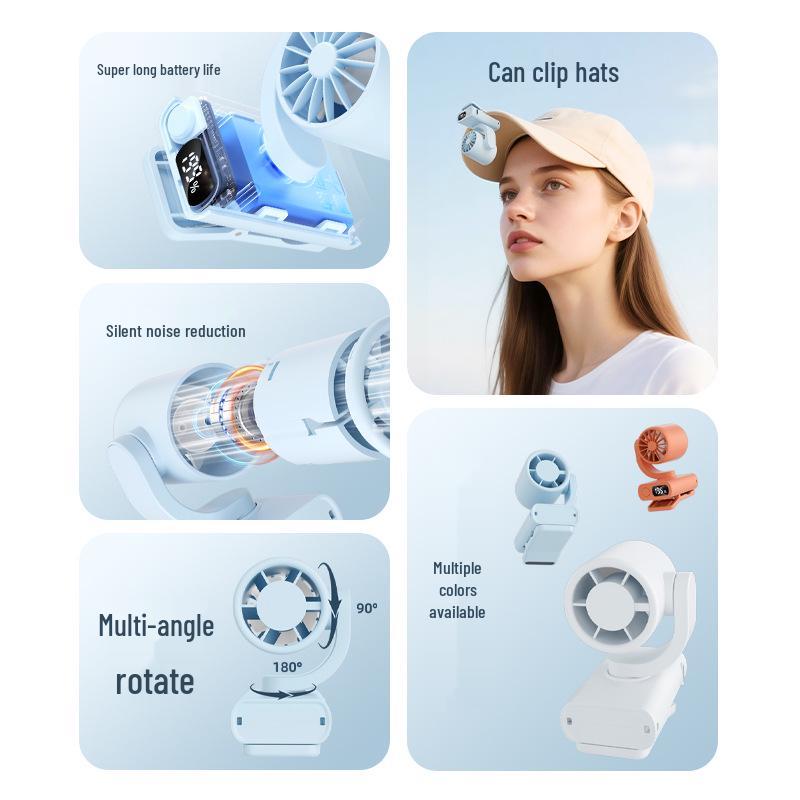 Portable Mini Clip Fan for Desktop or Outdoor Use