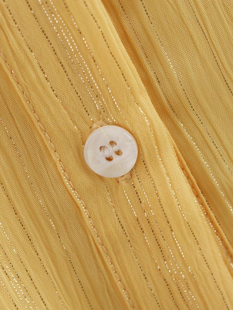 2025 Spring Women's European & American Style Two-Color Lightweight Long-Sleeve Shirt