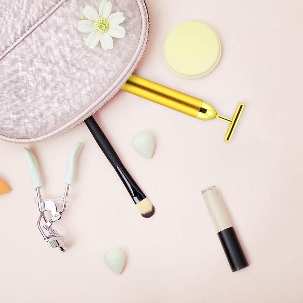 Bară de lifting facial din aur de 24k, masaj pentru slăbire prin vibrații Stick facial Frumusețe facială Îngrijirea pielii Instrument vibrator în formă de T