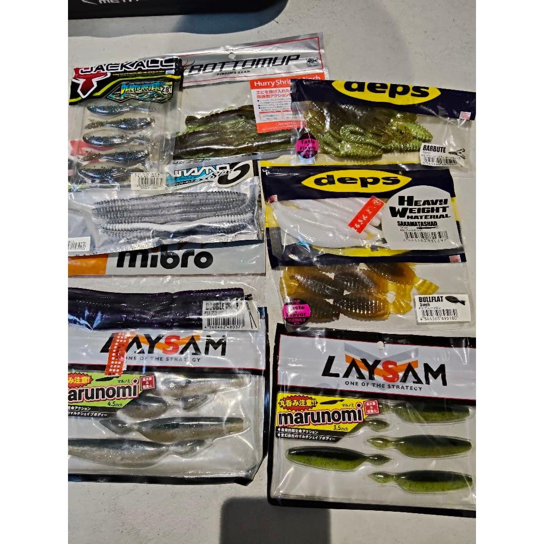 Used Soft lure set JACKALL deps LAYSAM