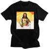 Individuelles Lustiges Heiliger Jesus Snoop Dogg T-Shirt für Männer Kurzarm Freizeit T-Shirt Coole T-Shirts Slim Fit 100% Baumwolle T-Shirt Geschenk