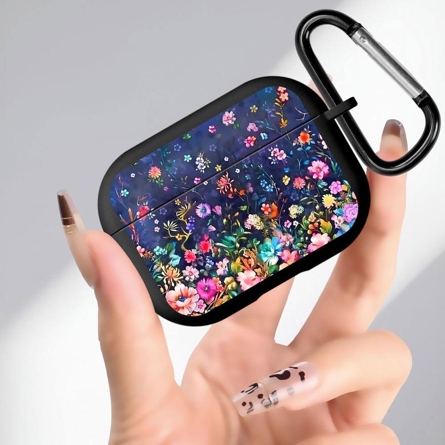 Soft Earphone Cases Cover Case For Airpods 4 3 Pro3 Pro2 2 Pro 1 Colorful Floral Art Painting Airpods Pro 3
