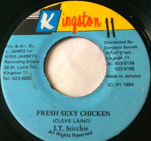 

7inch Record LIEUTENANT STITCHIE - Fresh Sexy Chicken NONE Kingston 11 1994 Jamaica Reggae, Ska & Dub Used