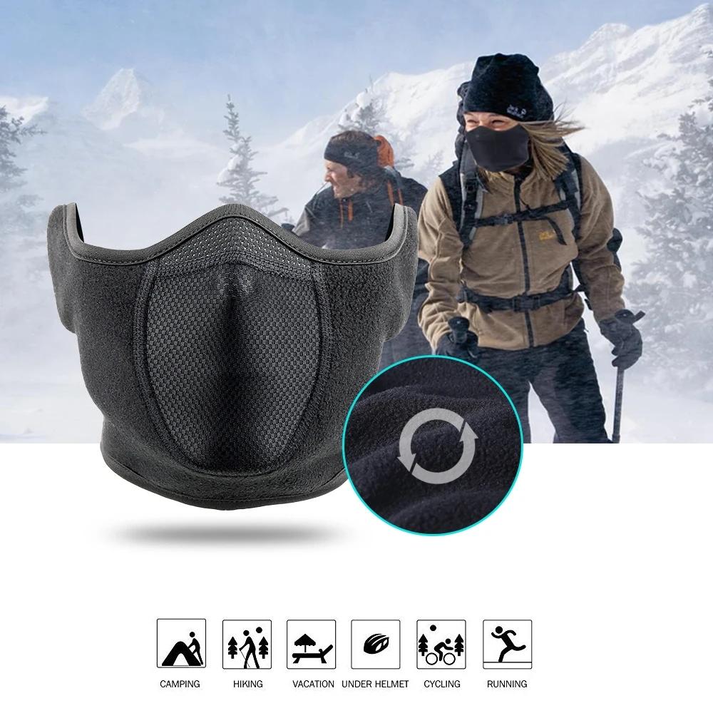 Winter Skiing Face Protection, Warm Ear Mask, Fleece Windproof Face Mask Outdoor Face Mask, Cycling Antifreeze Head Cover