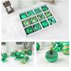 12PCS High-quality Plastic Christmas Ball Set 6CM 6 Colors Xmas Ornament Ball Suspensable Xmas Baubles Showcase