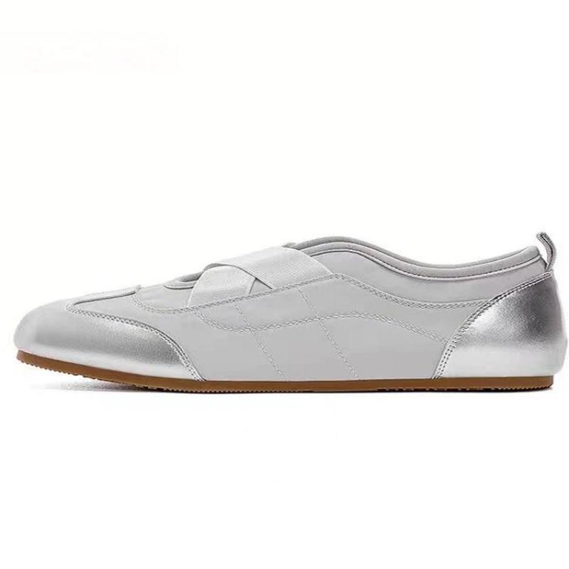 Ballet style white shoes women's popular new streamer style cool versatile single shoes