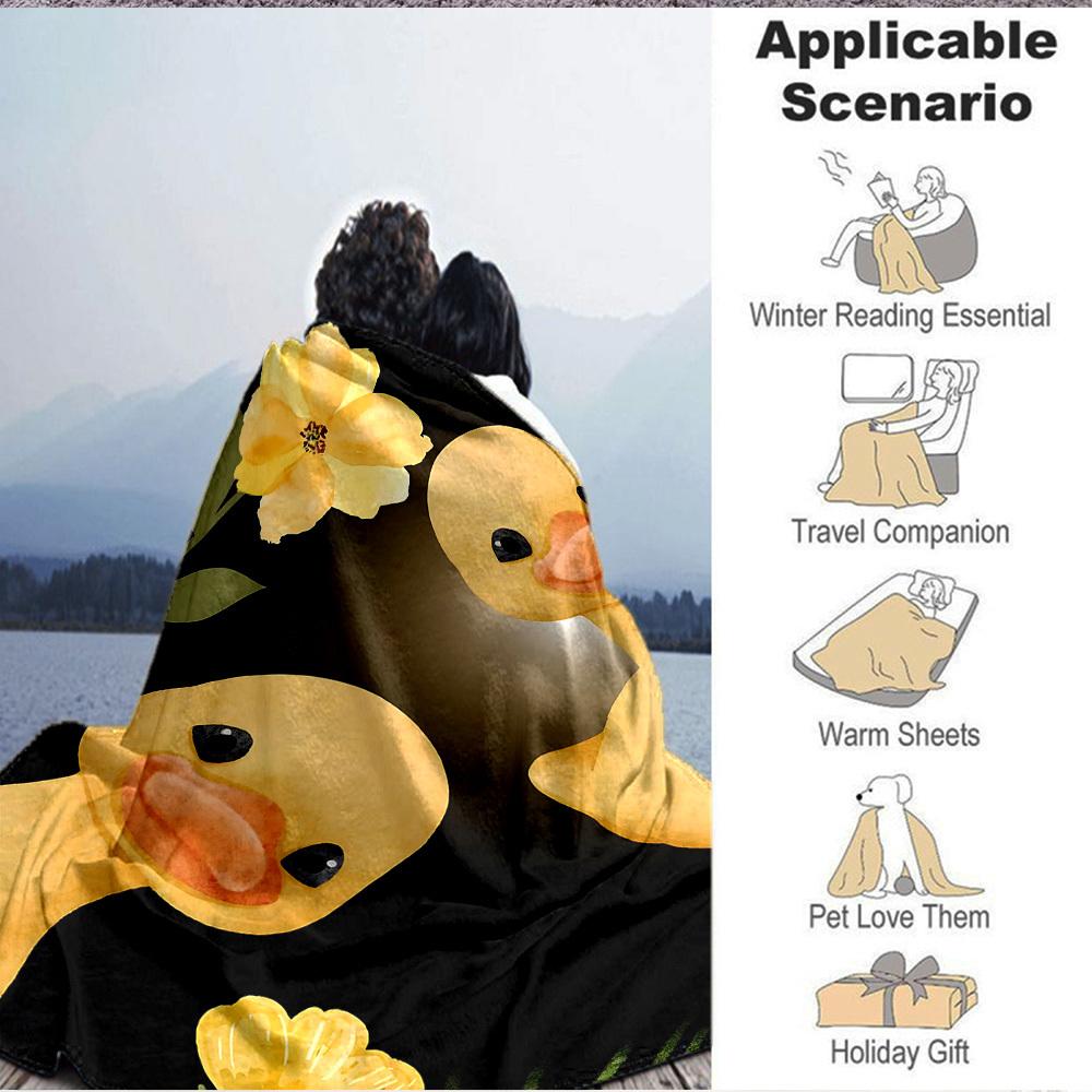 1pc Duck Toy Blanket Warm,Perfect for Camping And Travel, Making It a Great Gift for Any Season yy250904201