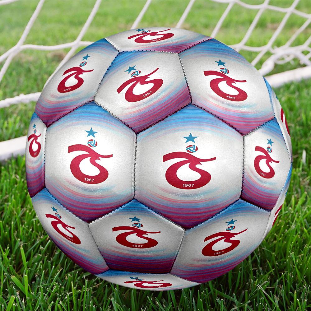 Turkish Football Club Emblem Size 5 Soccer Ball,Indoor/Outdoor Suitable for Training Matches Tournaments Practice Games Perfect Gift for Fan