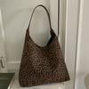Nischen-Tasche Damen Herbst neu Retro Leopardenmuster Achseltasche große Kapazität Schulter Stofftasche Tide