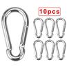 Carabiner Keychain D-ring Buckle Spring Carabiner Snap Hook Clip Keychains Camping Accessories Multifunctional Stainless Steel