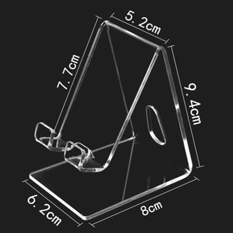 Support d'affichage de comptoir pour téléphone portable Support de bureau multi-formes pour affichage de console de jeu Plusieurs options pour des présentoirs en acrylique à haute transparence