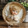 Aluminum Metal Wall Art Angel Plaque Weatherproof Decor For Bar Cafe Home
