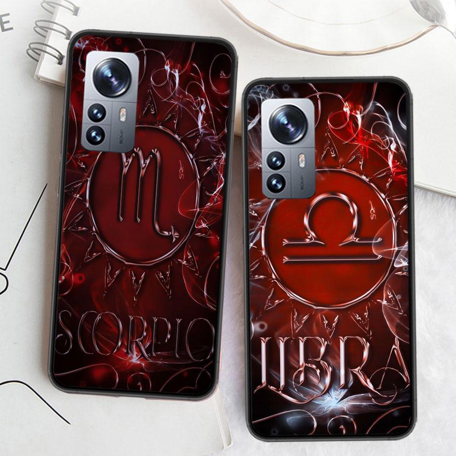 Libra Pisces Virgo Capricorn Aquarius Taurus Phone Case For Xiaomi Poco X7 X6 X5 X4 X3 GT NFC M4 M5 Pro 5G M3 Mi F6 F5 F4 F3 F2