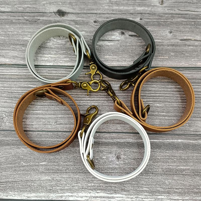 Leather Curtain Tiebacks Leather Curtain Buckle Creativity Curtain Holdbacks European Classic Retro Nail-Free Curtain