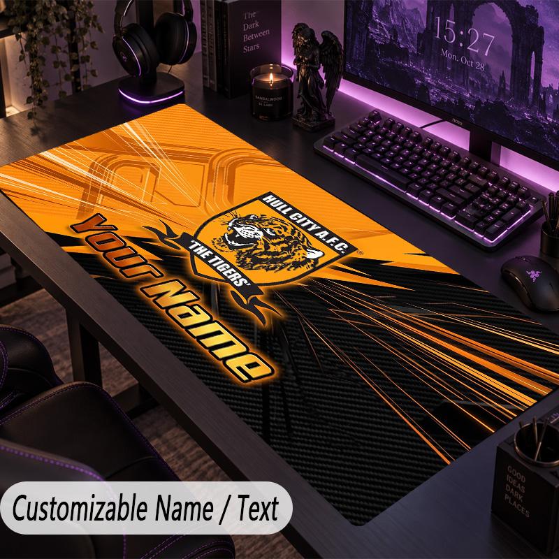 Large Mouse PadHull FC Custom Name Text Personalized Desk Mat Non Slip Gaming Pad