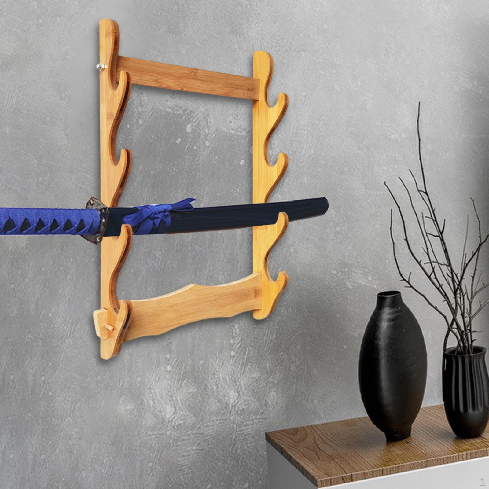 

Самурай Стенд, стойка Бамбуковая Вешалка Дисплей Подарочный Загар 4 Tiers