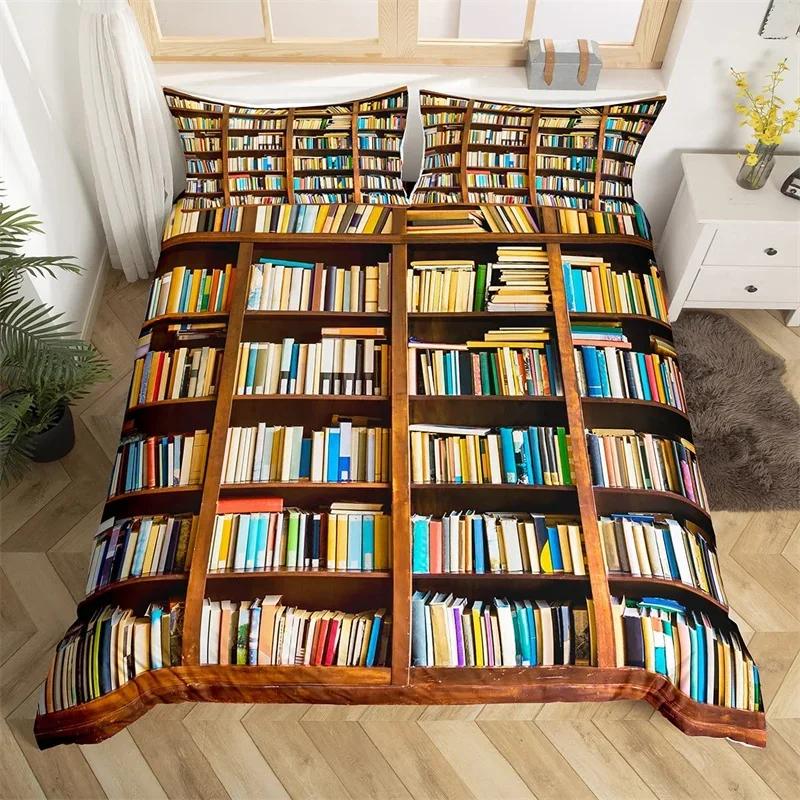 Magic Book King Twin Queen Duvet Cover Set Planet Galaxy Bedding Set Microfiber Star Comforter Cover for Kids Boys Girls Student