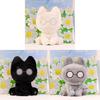 Plush Cat Cement Toy Cartoon Animal Stuffed Doll Bedroom Decoration 13cm Gift