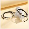Handmade Braided Rope Couples Bracelet Adjustable, Shell Cat Shape Friendship Bracelet Jewelry Gift For Women Men