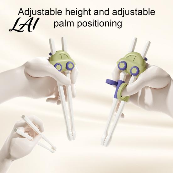 Non Slip Food Pick Up Chopsticks Training for Toddlers Non-Slip Tips Heat Resistant Learning Chopsticks Toddlers Correcting Holding Position