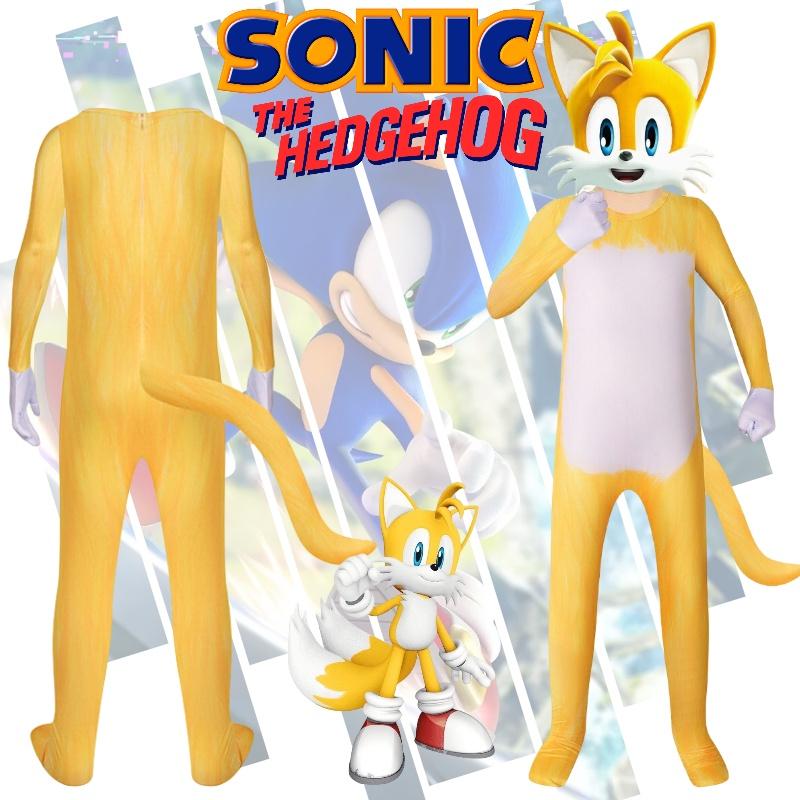 Tenue Cosplay Pour Enfants Thème Renard Sonic Style Européen Et Américain Tissu Doux Soie de Lait