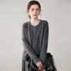 Autumn/Winter New Style Women's 100% Cashmere Knitted Two-Piece Look Cardigan Sweater