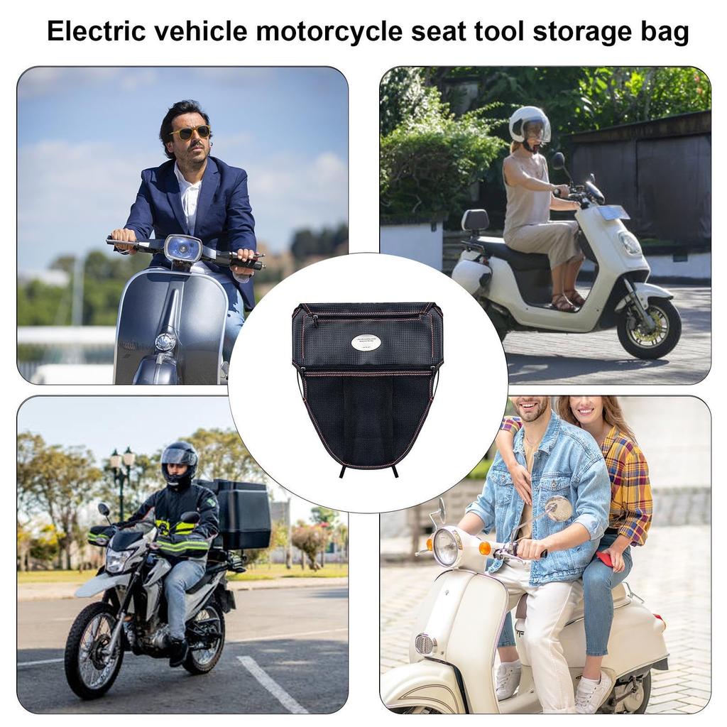 Motorcycle Rear Seat Bag, Motorcycle Storage Bag, Motorcycle Storage Bag Lid Top Bag for