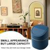 Mini Desktop Trash Can with Lid Garbage Waste Bin Organizer Bedroom Office Desk Storage Box Made Durable Plastic Home Supplies