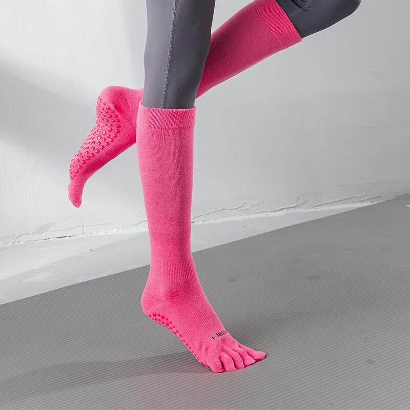 WEZHO Non-Slip Five-Toe Pilates Yoga Socks