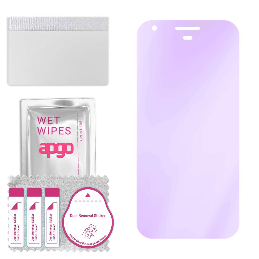 apgo Vetro protettivo ibrido 9H anti-luce blu compatibile con Google Pixel, vetro nano flessibile, ottimo sostituto per il vetro temperato, resistente ai graffi,