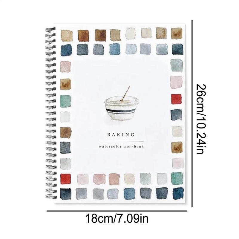 Watercolor Workbook Beginner-Friendly Watercolor Drawing Set Water Color Books Kit With Brush For Kid Boys Girls Child Adults