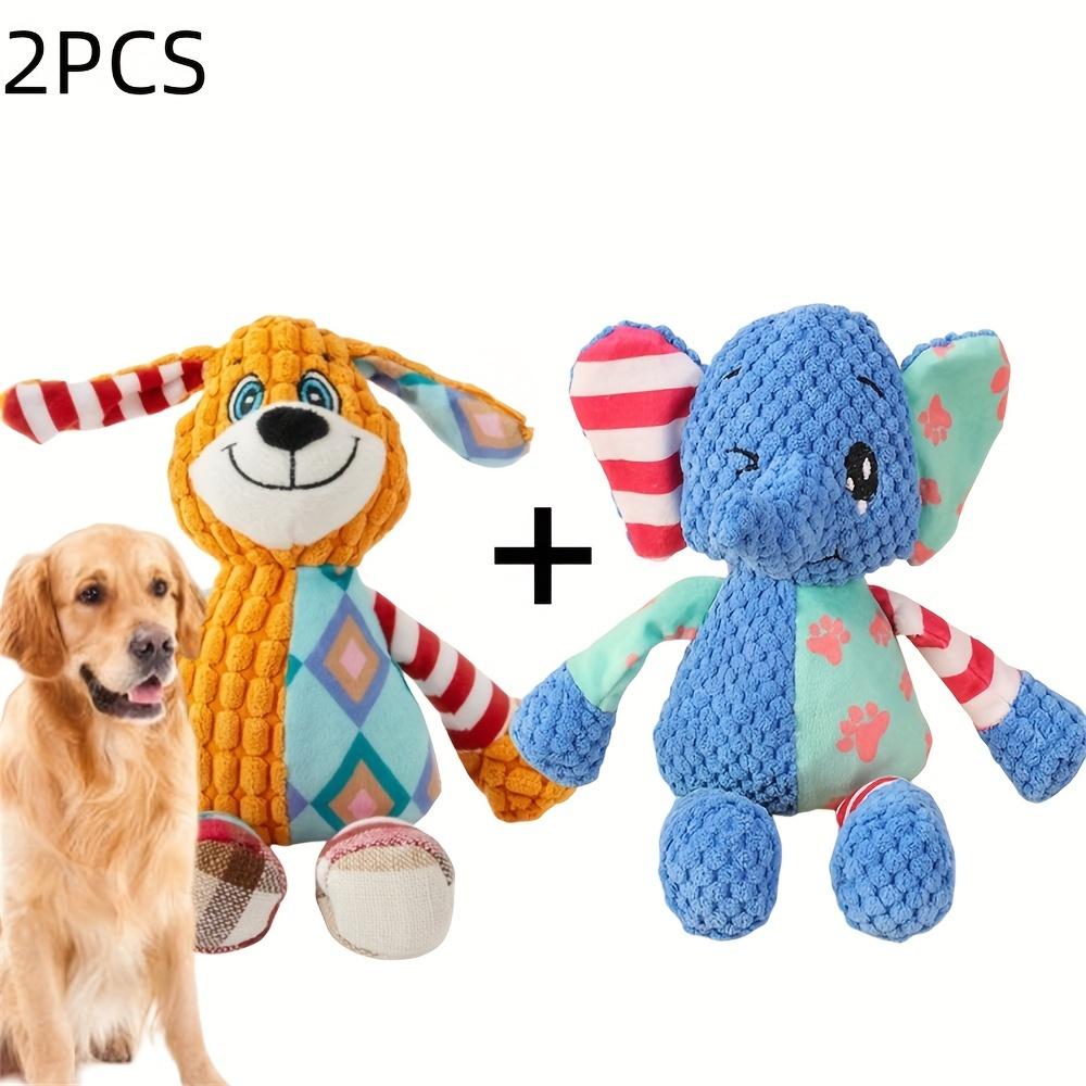 

2 шт. плюшевые игрушки для собак для жевания и игр, скрипучие и звуковые игрушки для собак, идеальный подарок для вашего пушистого друга разноцветный
