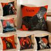 Black C-CloverS Cushion Cover Soft Plush Double-Sided Decorative Pillow Cover Cozy Sofa Cushion Case Home Gift for Living Room