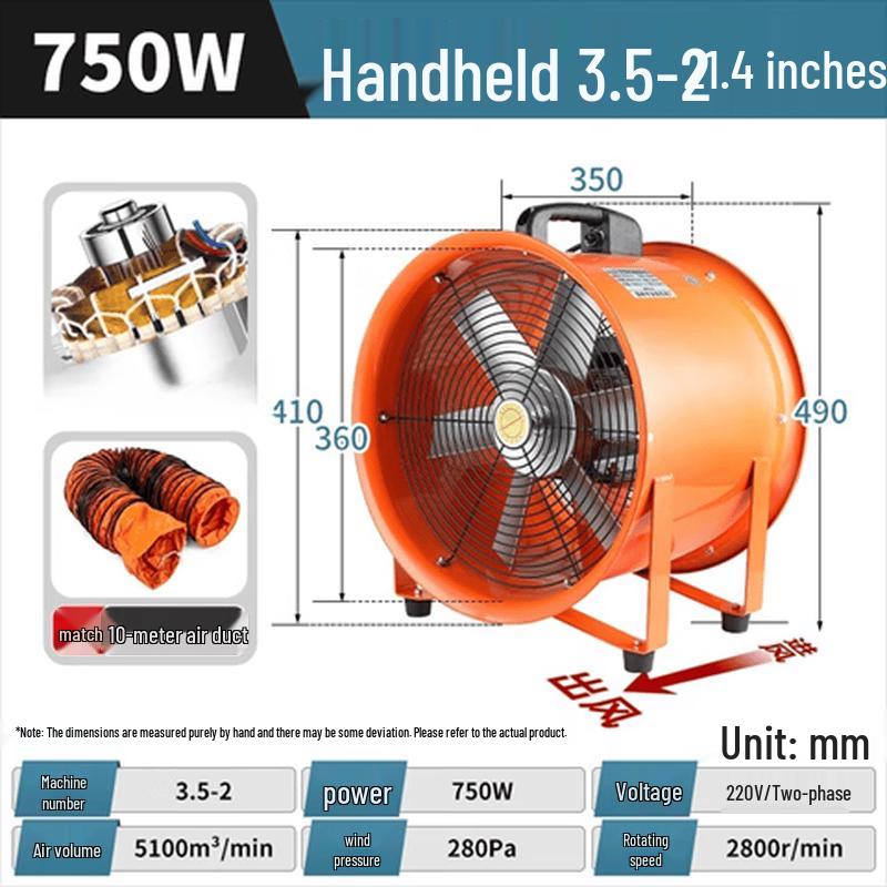 Tayding Handheld Industrial Axial Flow Fan Kit