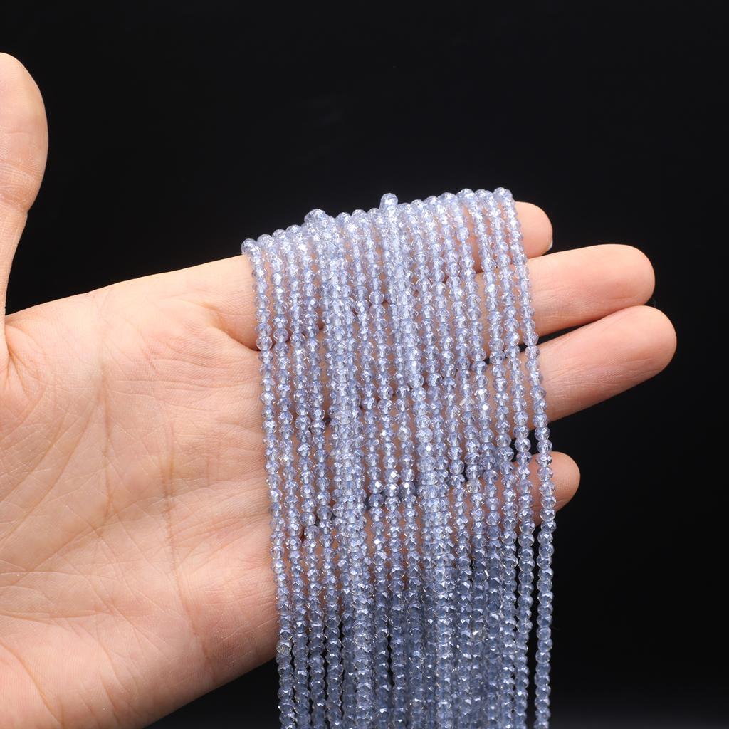 10Strands Faceted Beads 3mm Plated Color Isolation Beads For Jewelry Making DIY Necklace Bracelet Earrings Accessory