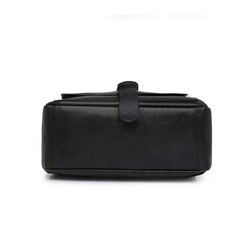 Contrast Color Stitching Women's Bow Backpack Vintage Commuter PU Backpack