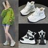 High-top Dad Shoes Spring and Autumn New Casual Thick-soled Height-increasing Small Sports Board Shoes