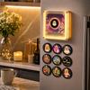 Music Box Refrigerator with Spinning Disc Night -Activated Singing for Kitchen Home Decor