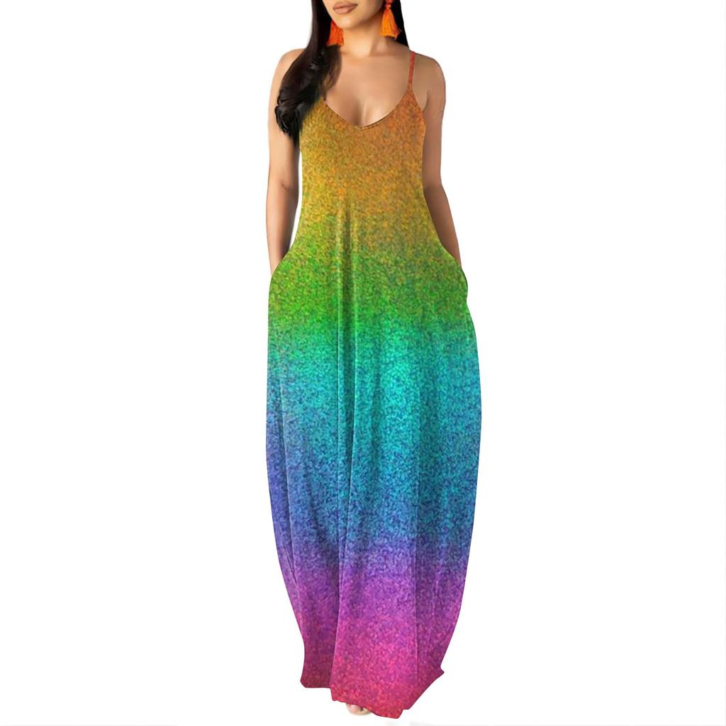 Women's Dress Sleeveless Casual Length Floor-length Dress