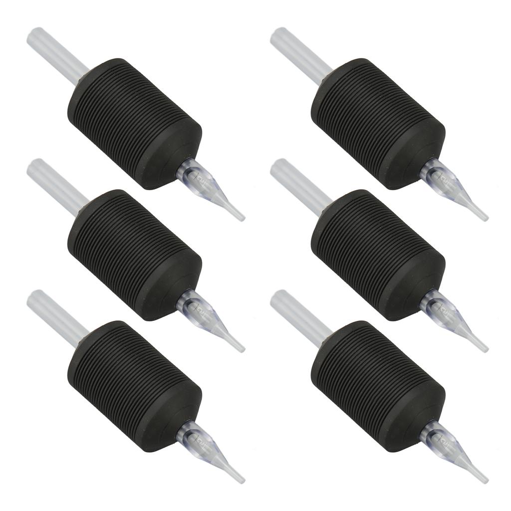 20pcs Tattoo Machine Handle 30mm 5RT Safe Silicone Supplies Tattoo Grip Hand Tube Black