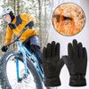 Verdickte Winter-Fahrradhandschuhe Herren Outdoor Wasserdicht Skifahren Reiten Motorrad Warme Fäustlinge Rutschfeste Handschuhe Thermische Sport-Fäustlinge