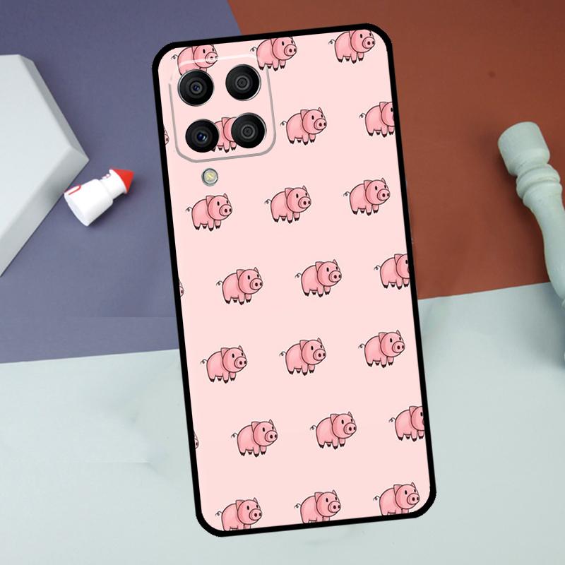 Cute Pink Pig For Samsung Galaxy M33 M20 M15 M35 M55 M14 M34 M54 M13 M23 M53 M31 M11 M32 M52 M06 M16 Case