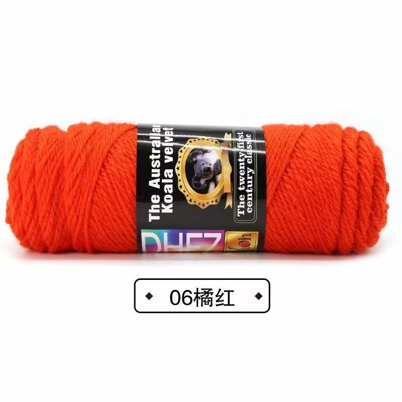 100G Wool Blended Koala Fleece Hand-knitted Medium Thick Yarn Rod Needle Thread Jacket Scarf DIY Knitting&Crocheting