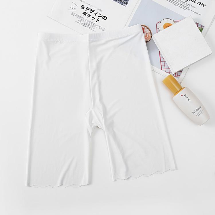 Pantaloni scurți de siguranță din nailon, mătase glacială, pentru femei, mărime plus, pentru vară