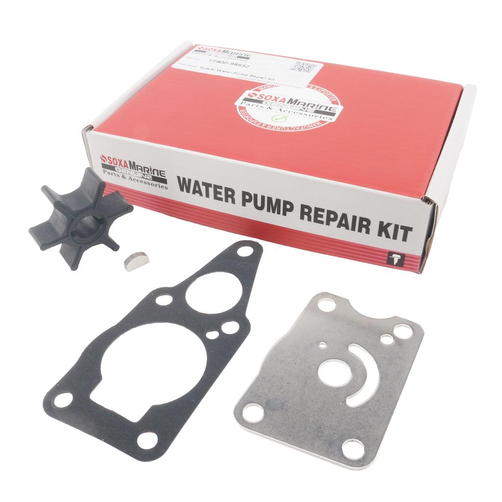 Water Pump Impeller Repair Kit Compatible with Suzuki 4HP 5HP DT4 DT5 2-Stroke Outboard Motors 17400-98650 17400-98651 18-3260